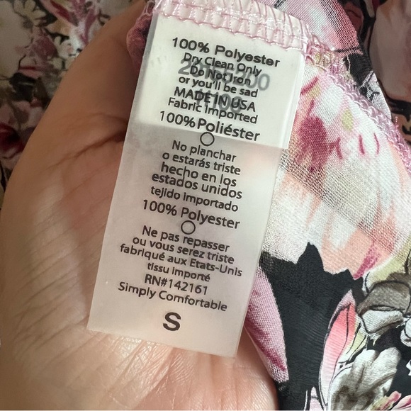 LuLaRoe Shirley Kimono NWT Floral Cover Up Size S - Picture 4 of 7